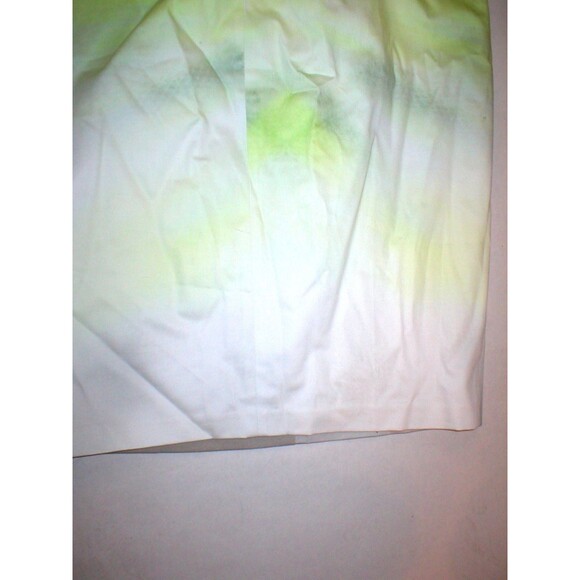 New Womens Designer Tahari Yellow White Tan Skirt Lined Office 12 NWT Ombre Gree - Picture 7 of 10